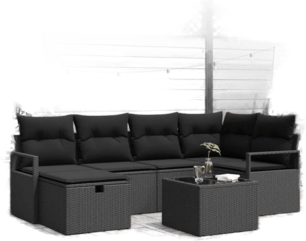 Vidaxl Hagesofa Set med pute