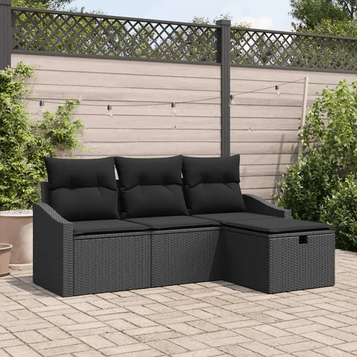 Vidaxl Sofa sett 4 pcs polyrotting