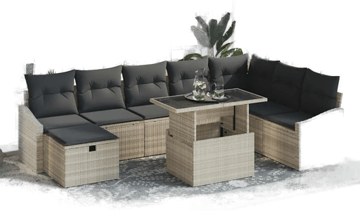 Vidaxl Hagesofa Set 9 pcs
