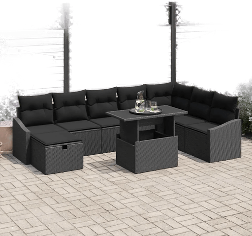 Vidaxl Hagesofa Set 9 pcs