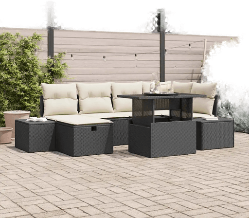 Vidaxl Hagesofa Set 7 pcs