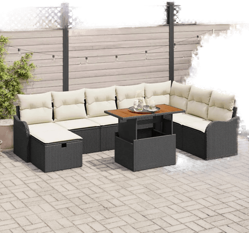 Vidaxl Hagesofa Set 9 pcs