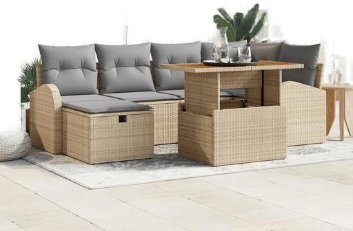 Vidaxl Hagesofa Set 7 pcs