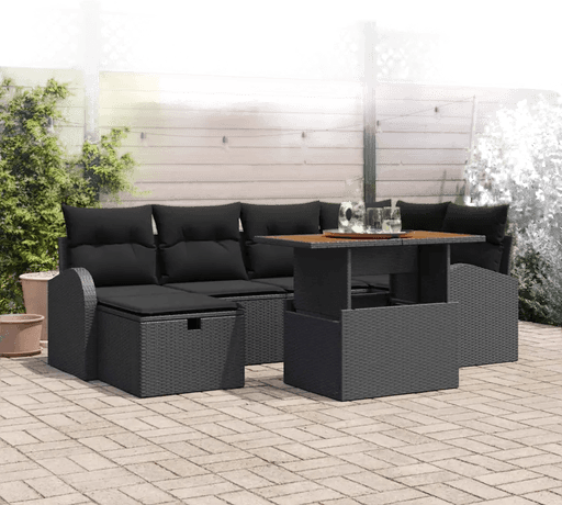 Vidaxl Hagesofa Set 7 pcs