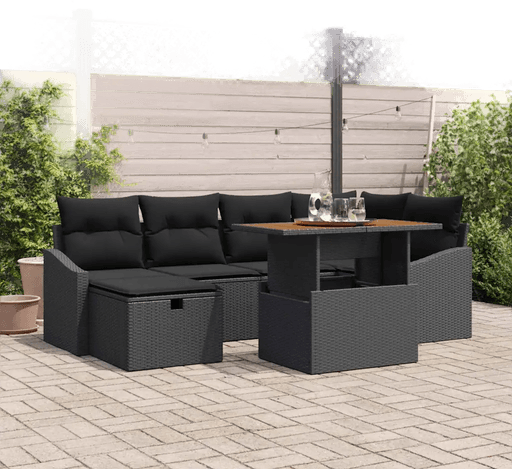 Vidaxl Hagesofa Set 7 pcs