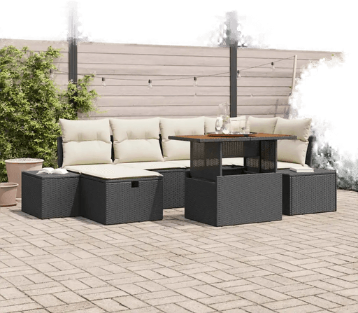 Vidaxl Hagesofa Set 7 pcs