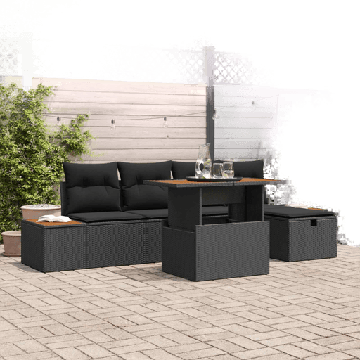 Vidaxl Hagesofa Set 6 pcs