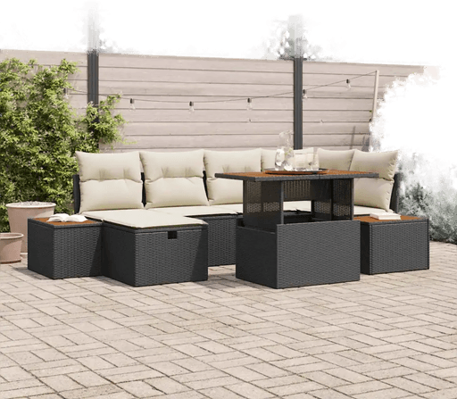 Vidaxl Hagesofa Set 7 pcs