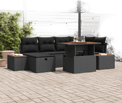 Vidaxl Hagesofa Set 7 pcs