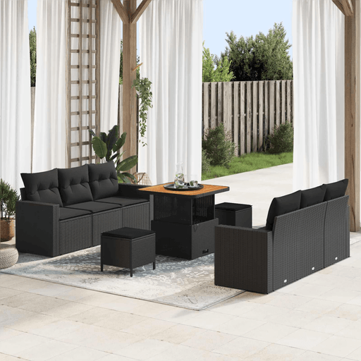 Vidaxl Hagesofa Set 9 pcs