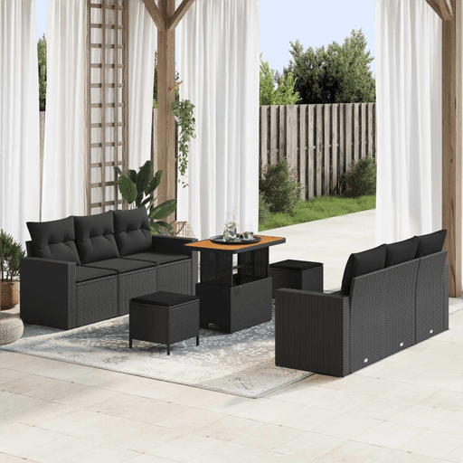 Vidaxl Hagesofa Set 9 pcs