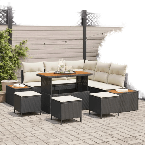 Vidaxl Hagesofa Set 9 pcs