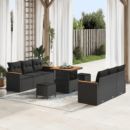 Vidaxl Hagesofa Set 9 pcs