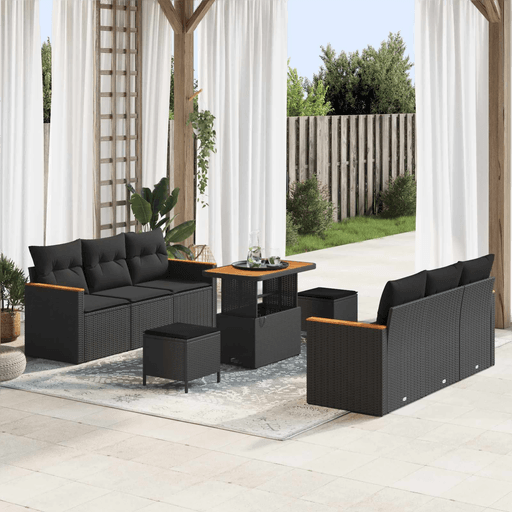 Vidaxl Hagesofa Set 9 pcs