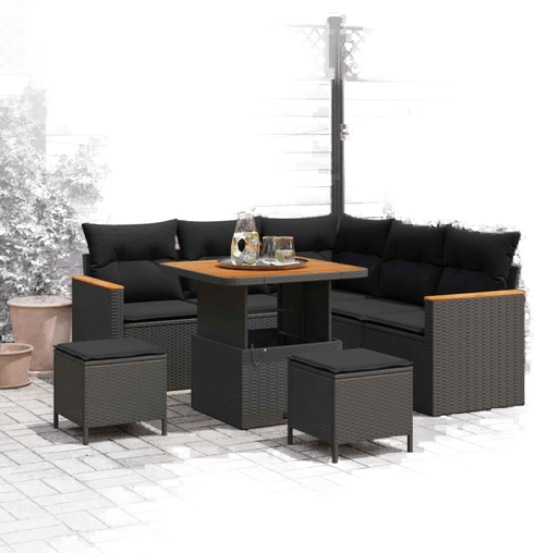 Vidaxl Hagesofa Set 8 pcs