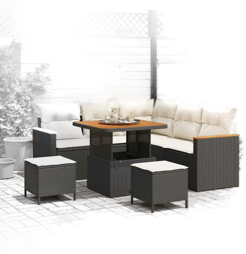 Vidaxl Hagesofa Set 8 pcs