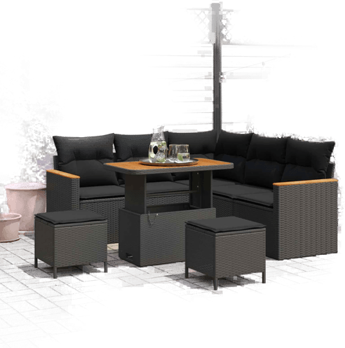 Vidaxl Hagesofa Set 8 pcs