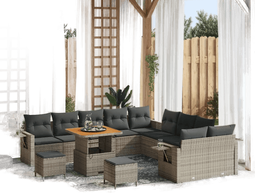 Vidaxl Hagesofa Set 13 pcs Grå