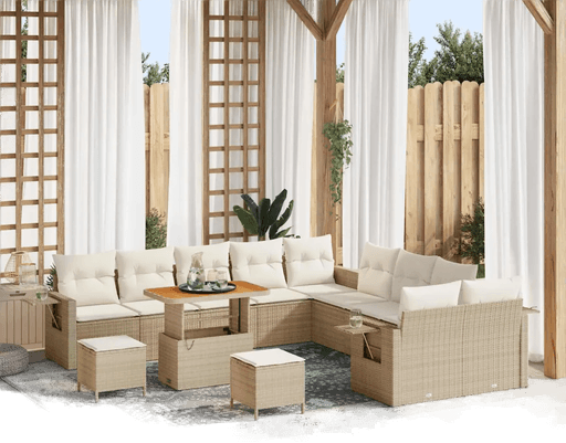 Vidaxl Hagesofa Set 13 pcs Beige