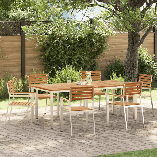 Vidaxl Hage Spisegruppe 7 deler Teak