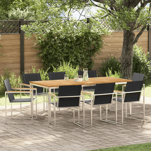 Vidaxl Hage Spisegruppe 9 pcs Teak