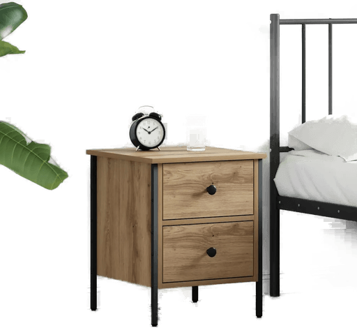 Vidaxl Nattbord artisan eik 40 x 42 x 50 cm