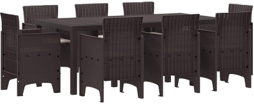 Vidaxl Hage Spisegruppe 9 pcs