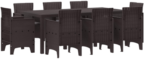 Vidaxl Hage Spisegruppe 9 pcs