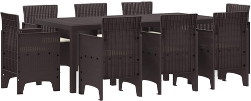 Vidaxl Hage Spisegruppe 9 pcs