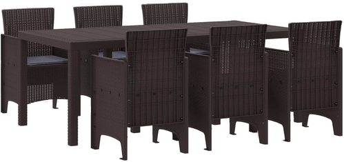 Vidaxl Hage Spisegruppe 7 pcs