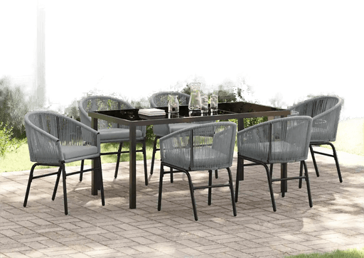 Vidaxl Hage Spisegruppe 7 pcs