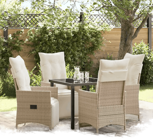 Vidaxl Hage Spisegruppe 5 pcs Beige