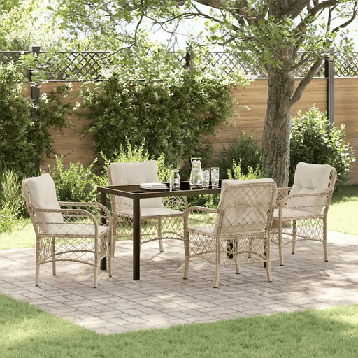 Vidaxl Hage Spisegruppe 5 pcs Beige