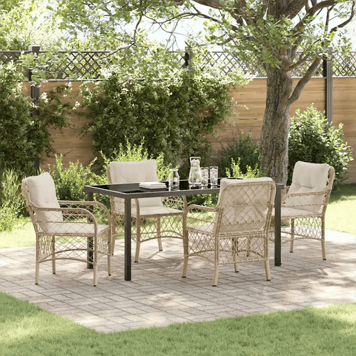 Vidaxl Hage Spisegruppe 5 pcs Beige