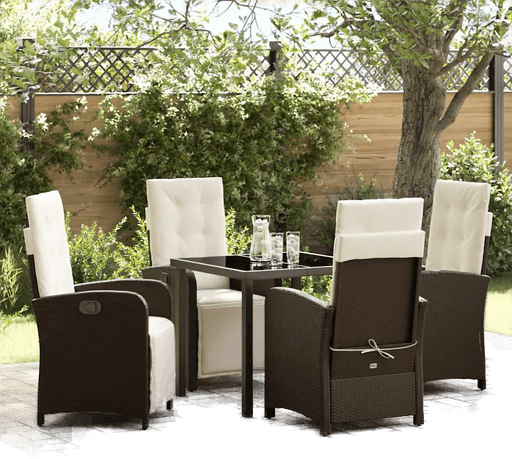 Vidaxl Hage Spisegruppe 5 pcs Brun