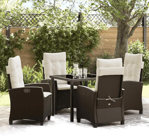 Vidaxl Hage Spisegruppe 5 pcs Brun