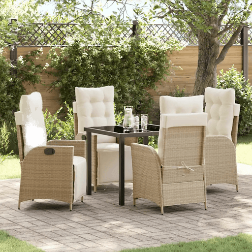 Vidaxl Hage Spisegruppe 5 pcs Beige