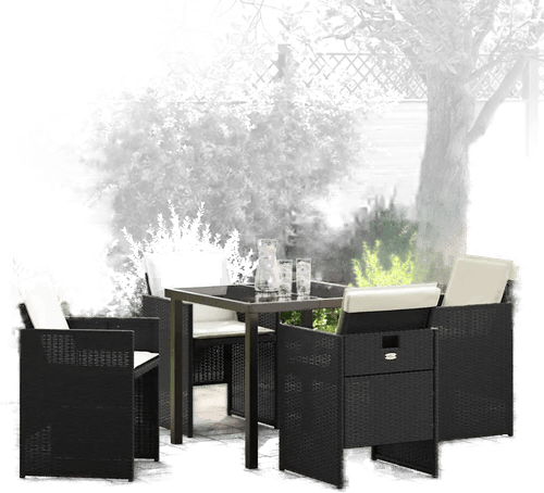 Vidaxl Hage Spisegruppe 5 pcs