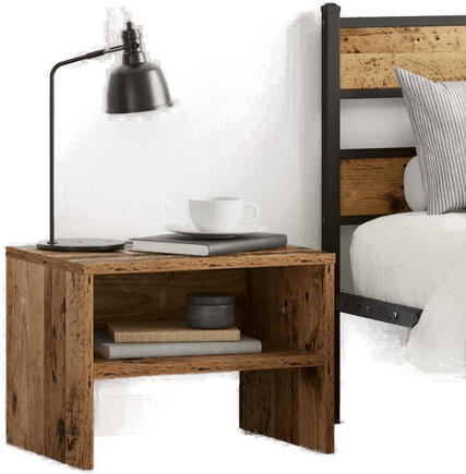 Vidaxl Nattbordskap Gammelt tre