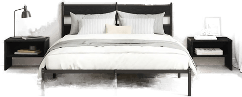 Vidaxl Nattbordskap 2 stk Svart eik