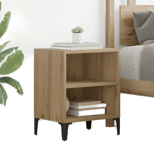 Vidaxl Nattbordskap 2 pcs Eik 40 x 30 x 50 cm