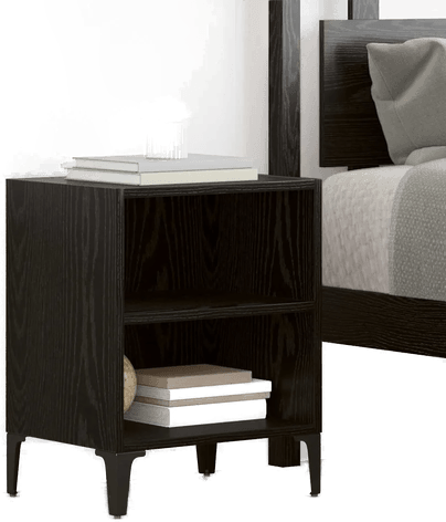Vidaxl Nattbordskap Svart Eik