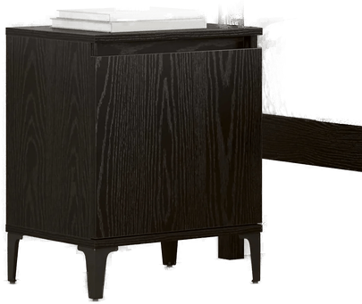 Vidaxl Nattbordskap Svart Eik