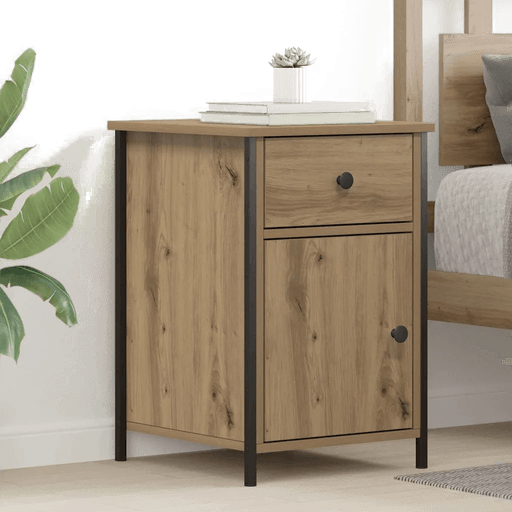 Vidaxl Nattbordskap 2 pcs Artisan Eik