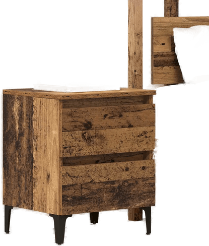 Vidaxl Nattbordskap Gammelt tre