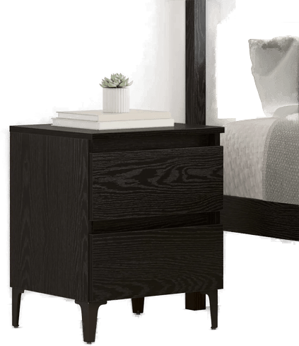 Vidaxl Nattbordskap Svart eik