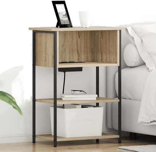 Vidaxl Nattbordskap Sonoma eik