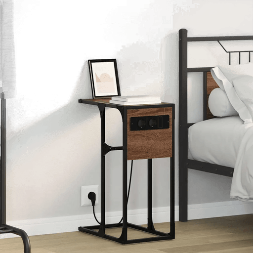 Vidaxl Nattbordskap Brun Eik