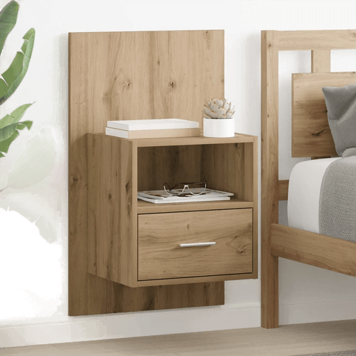 Vidaxl Nattbordskap Artisan Eik 50 x 32,5 x 80cm