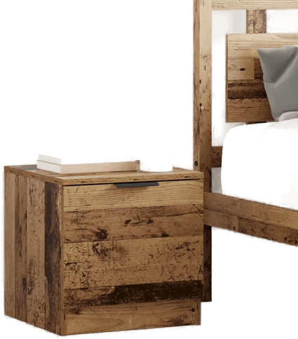 Vidaxl Sengeskap 2 stk Gammelt tre